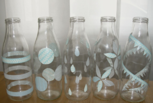 Peindre des bouteilles en verre